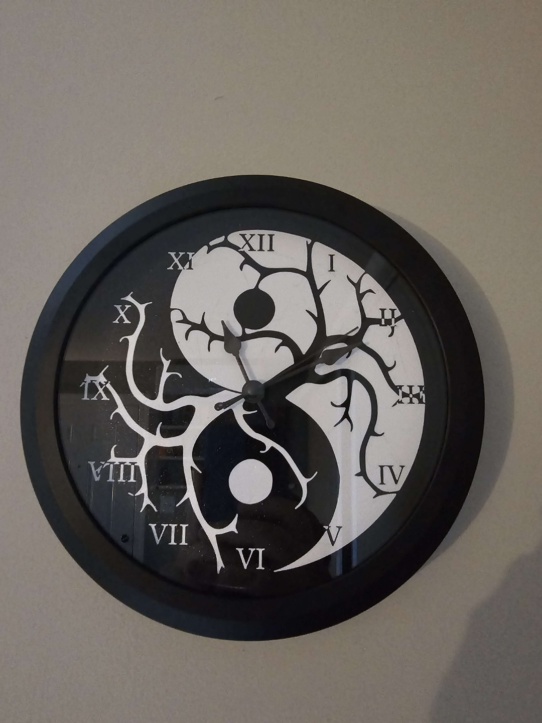 Yin Yang Tree of Life Clock Face