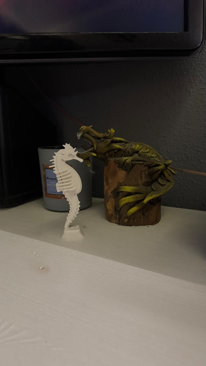 Seahorse 3D Puzzle Kit Card With Stand