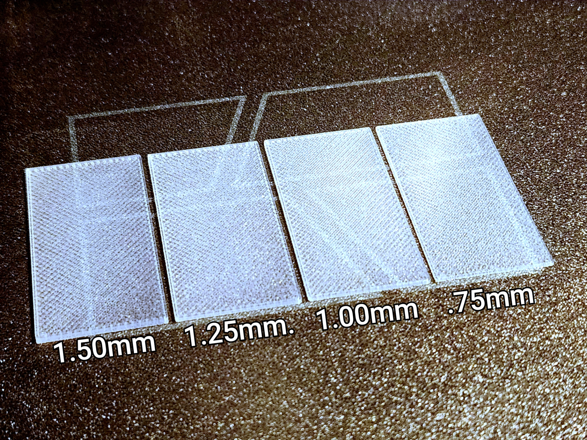 eSUN - PETG Natural - Diffuser Swatches