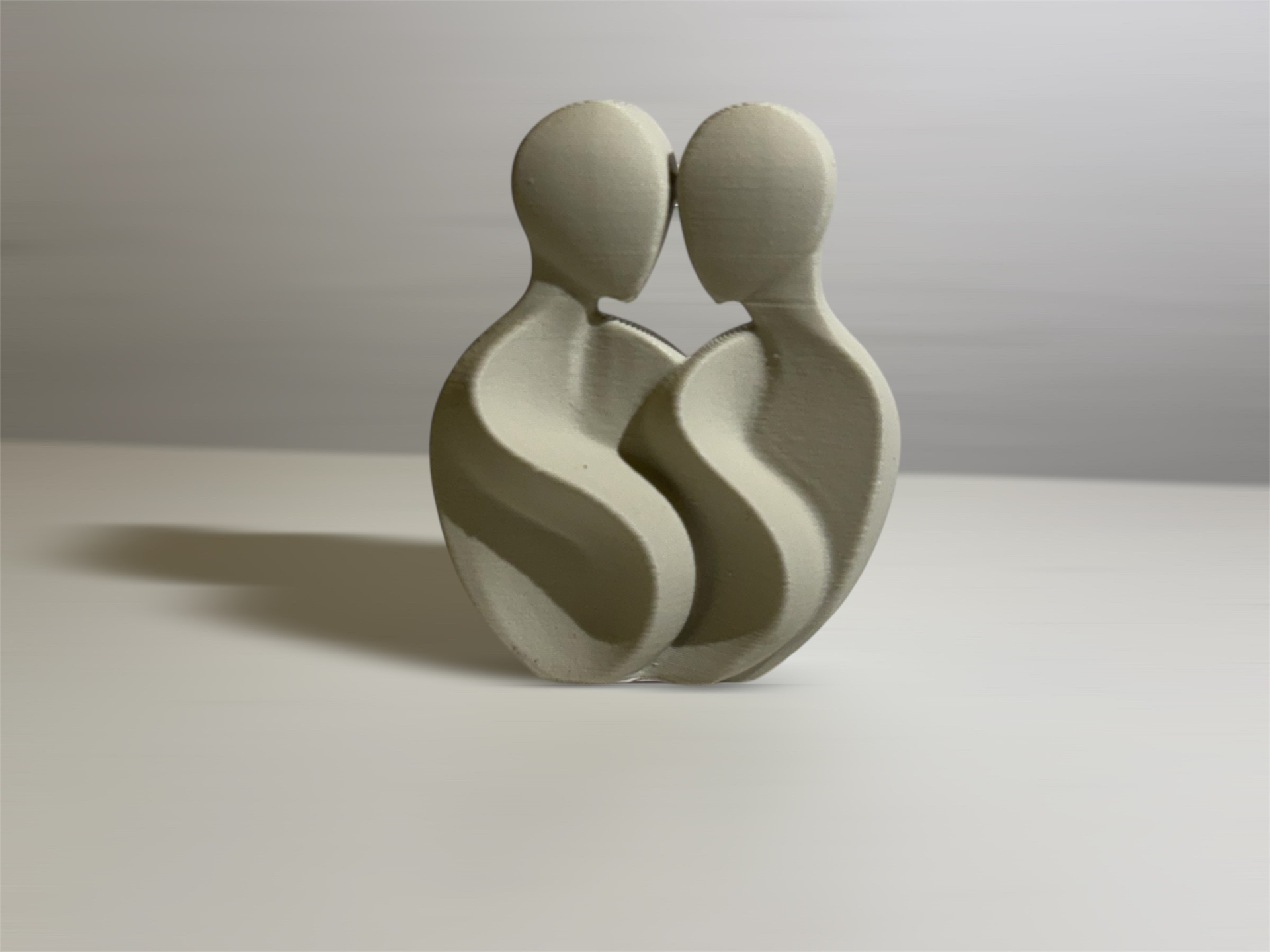 couple scultpture minimalistic Valentines day