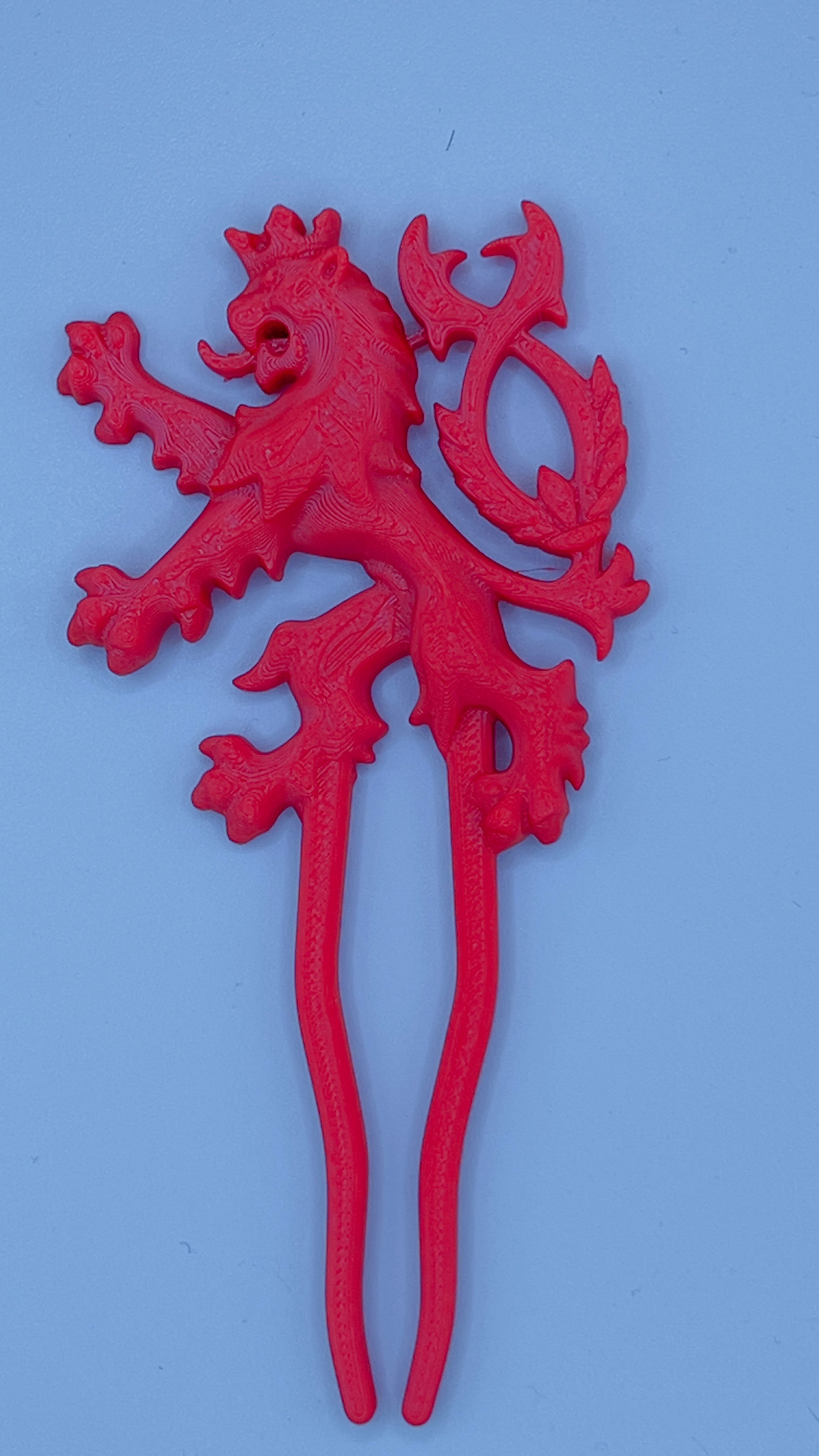 Czech Lion Hairpin (3 leg lengths)