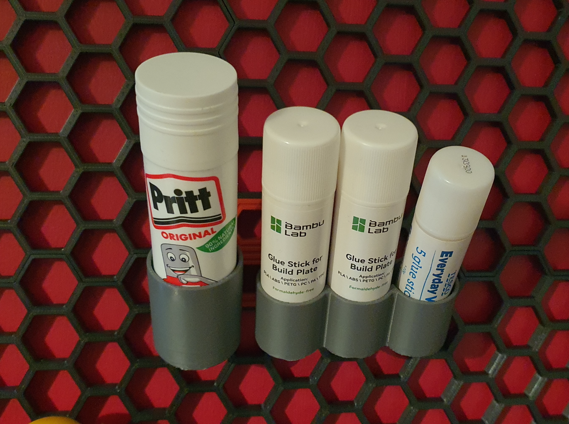 Gluestick or similar tube Shelves and Holders for HSW Honeycomb Wall