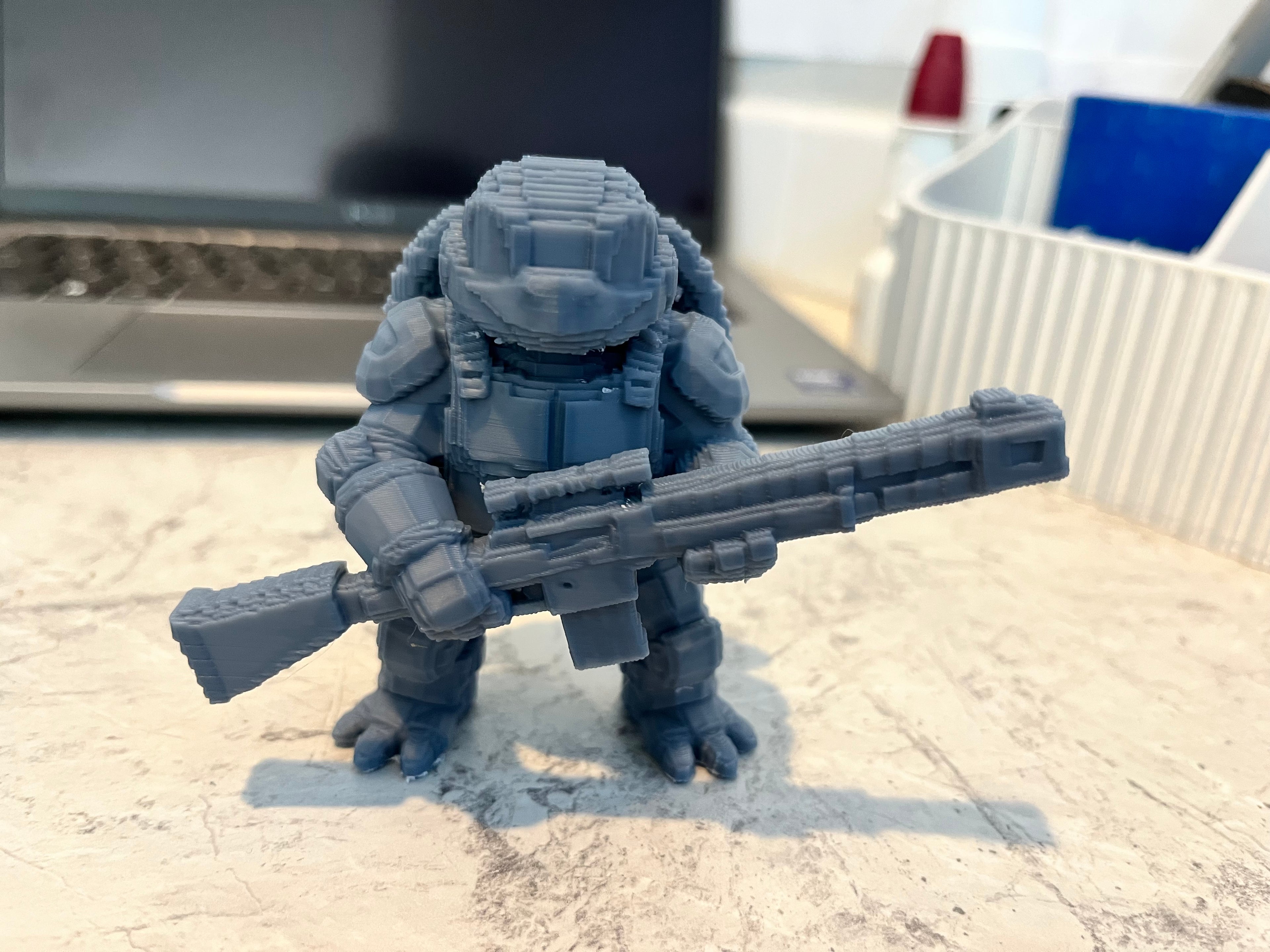 8-bit Mecha Turtle warrior figure