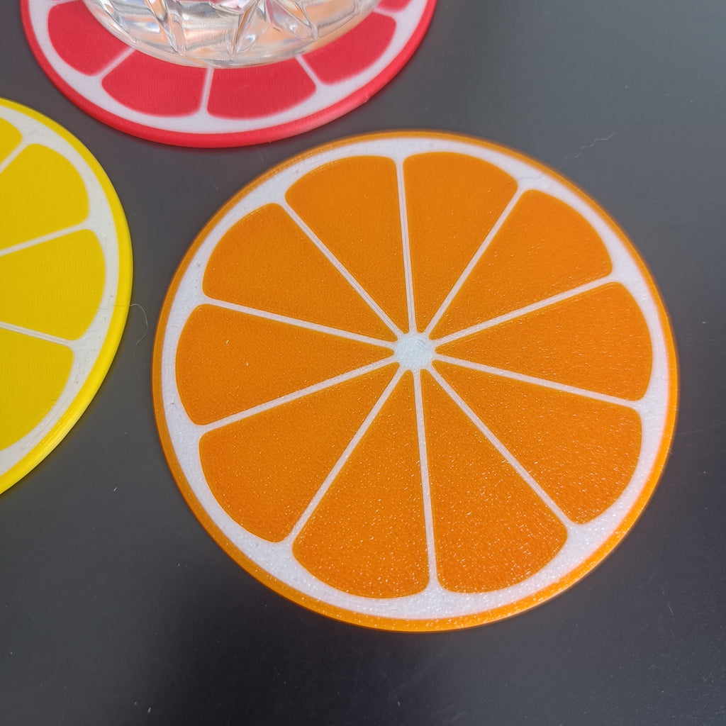 Citrus fruit coasters (Lemon, lime, orange etc.)