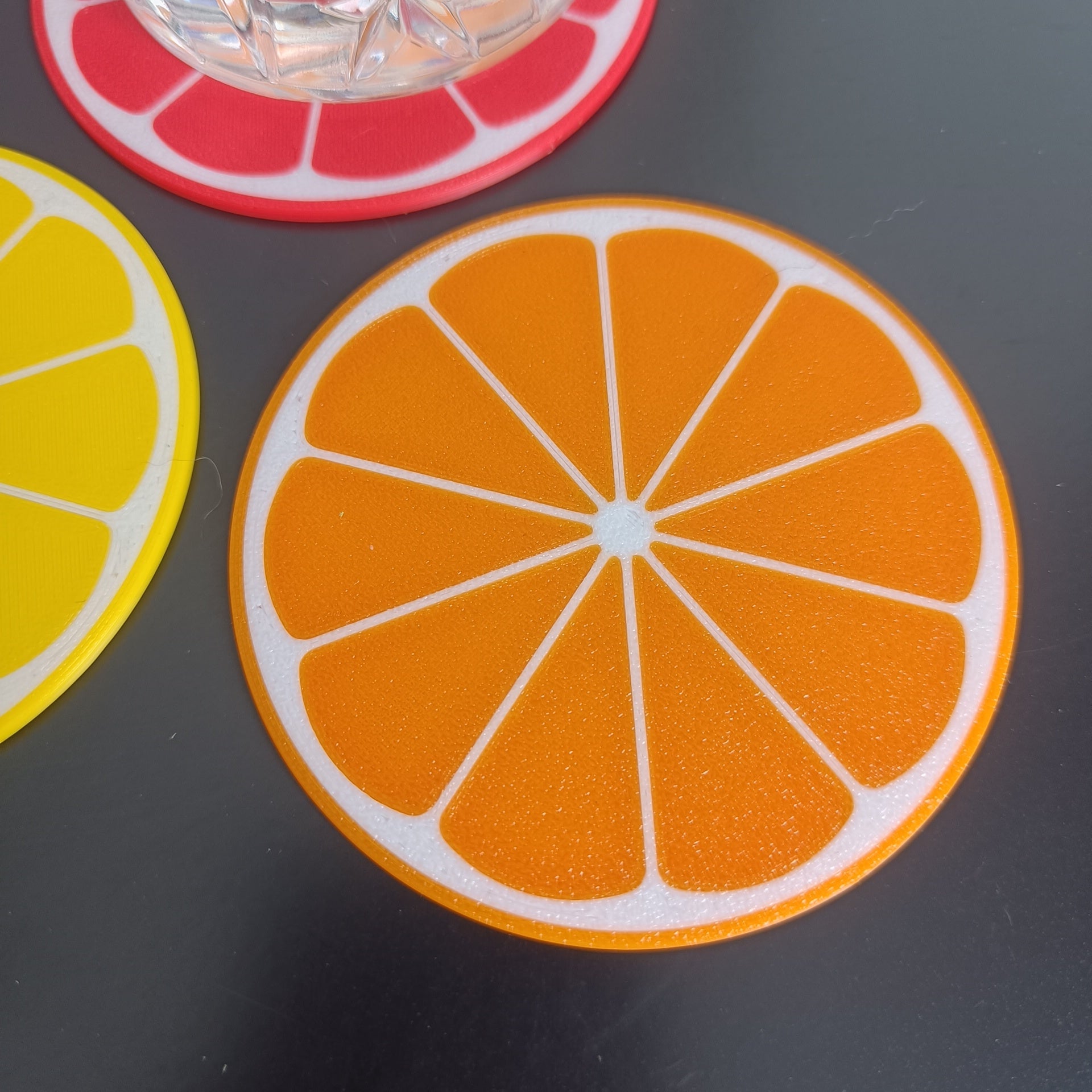 Citrus fruit coasters (Lemon, lime, orange etc.)