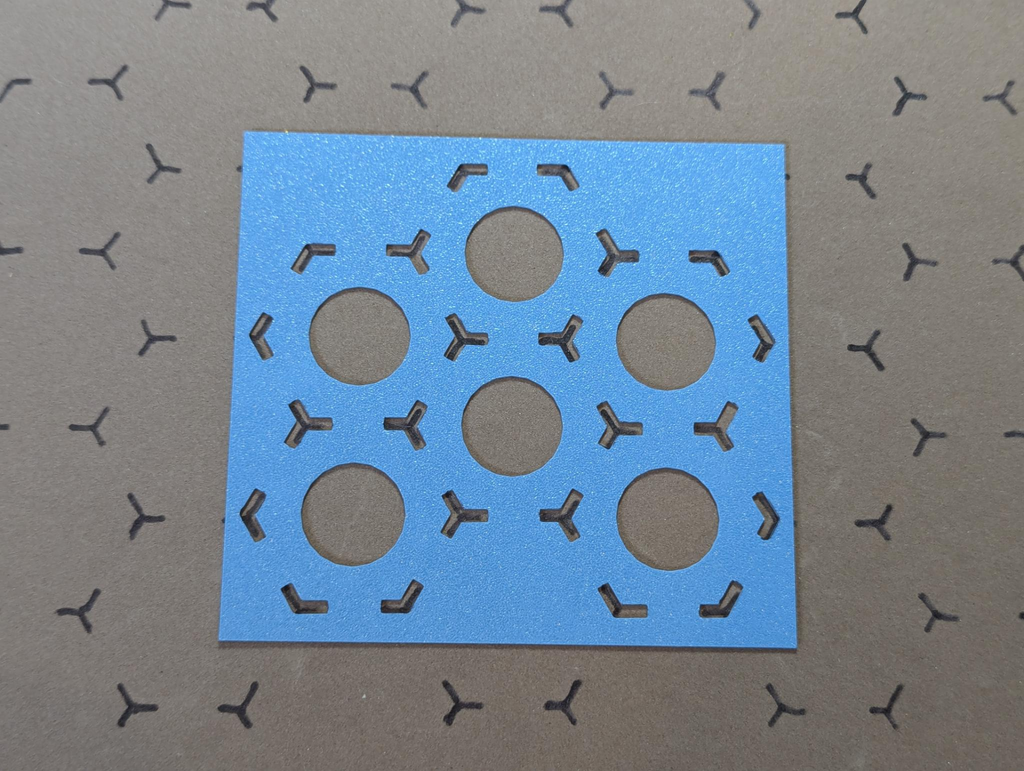 2 Inch Hex Stencil for Battletech and Other Games