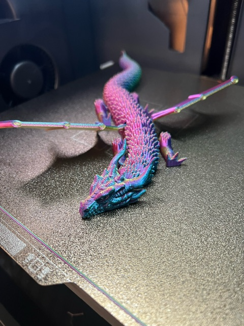 Longer Winged Articulated Nature Dragon, can stand