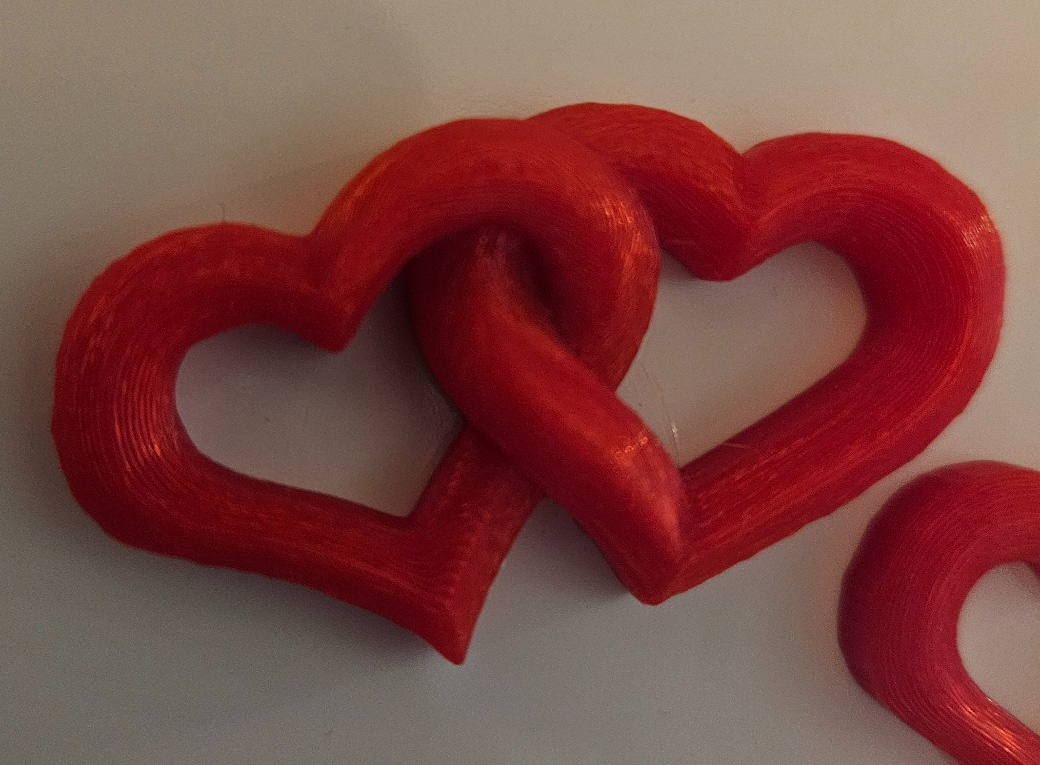 Entwined Heart Fridge Magnet