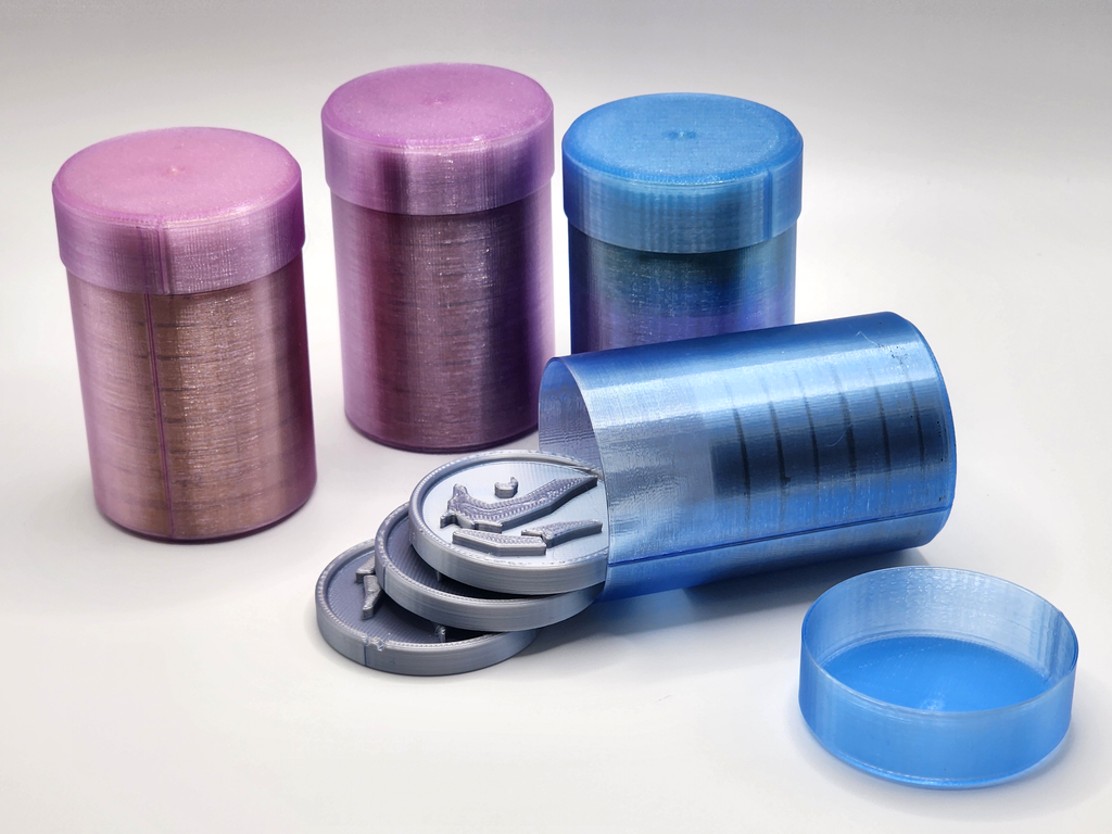 Simple Friction Fit Tube / Coin Tube [Parametric]