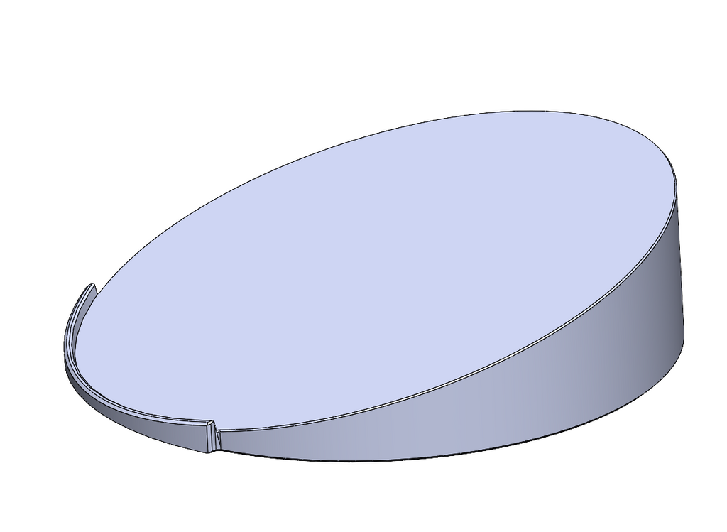 Simple angled figurine stand (15 degrees)