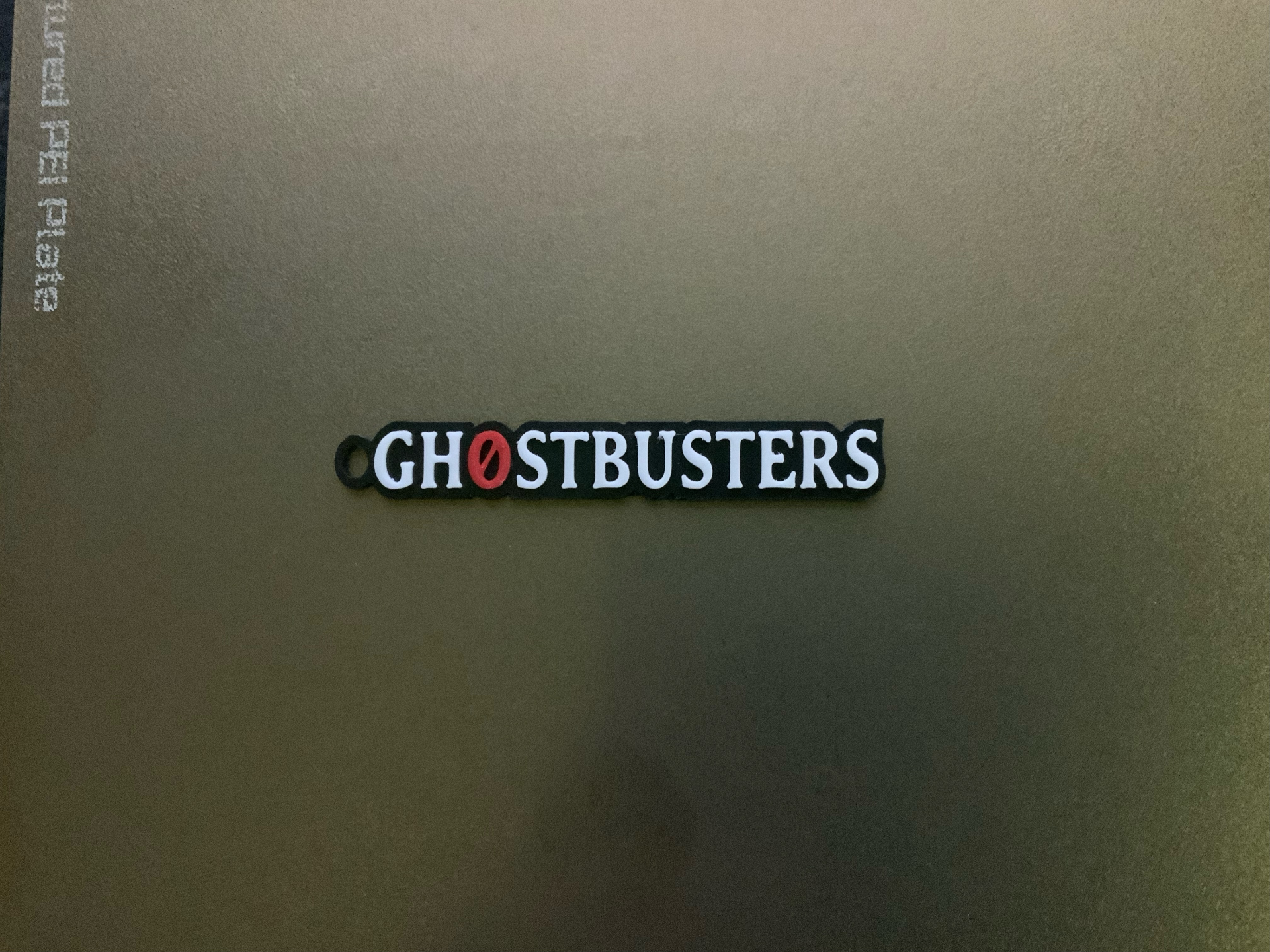 ghostbusters low filament change print keychain (free for commercial use)