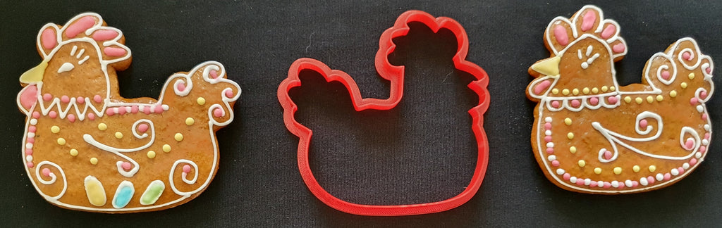 Hen cookie cutter