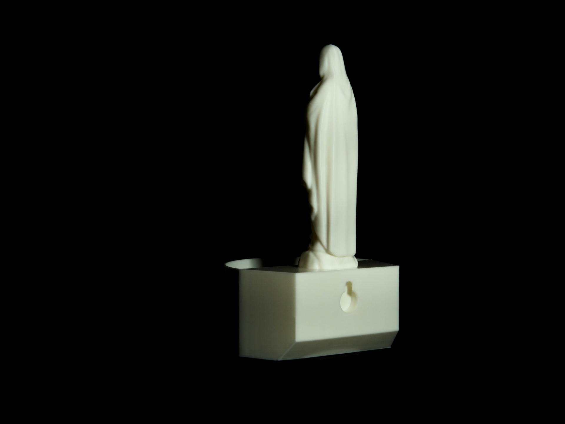 Blessed Virgin Mary Holy Water Font W/ Nail Hole