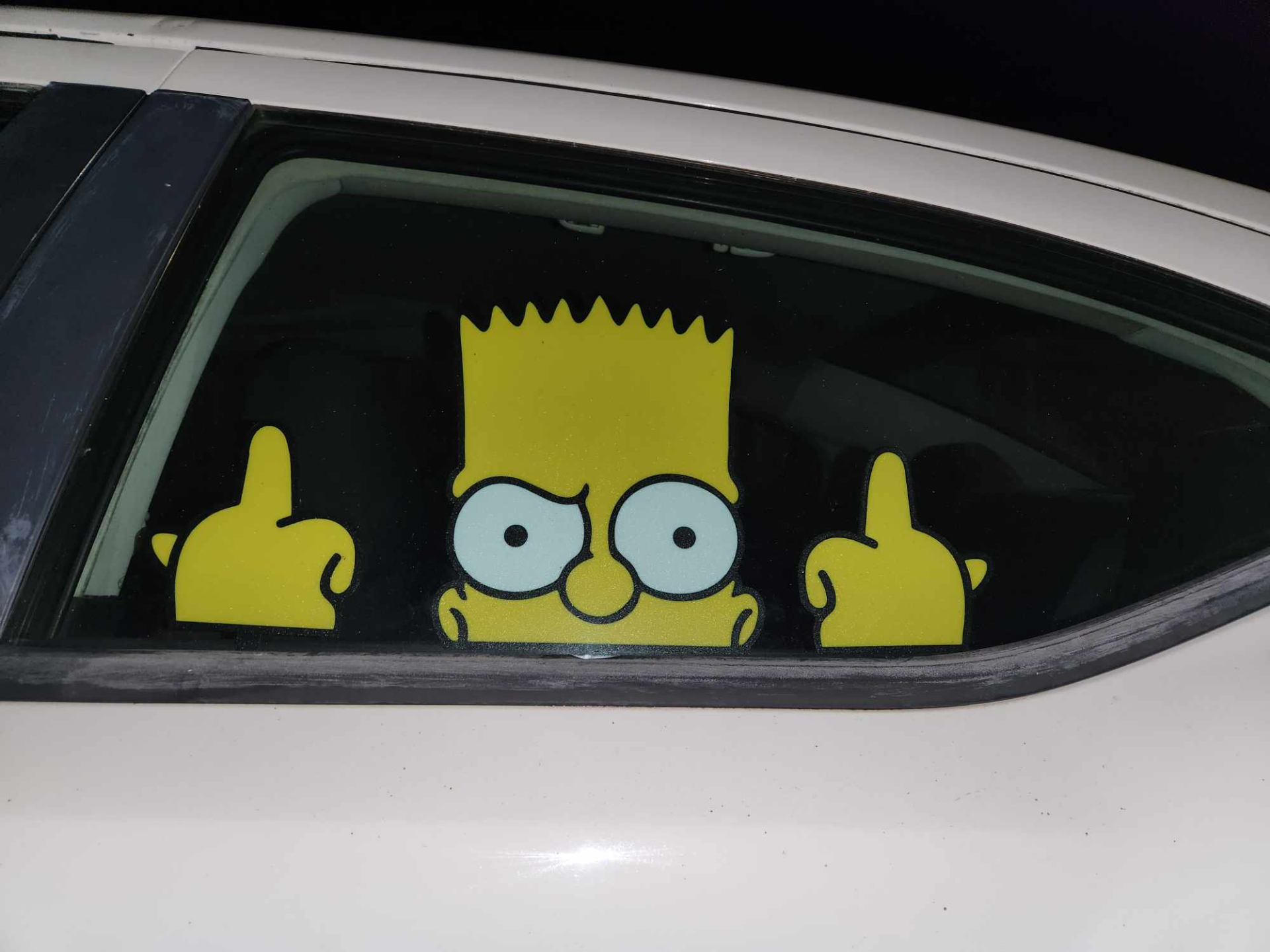 Bart Simpson window insert