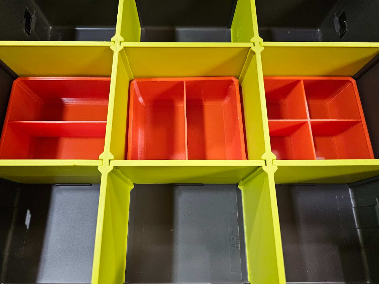 Ryobi Link 2 Drawer Storage Divided Half Bins