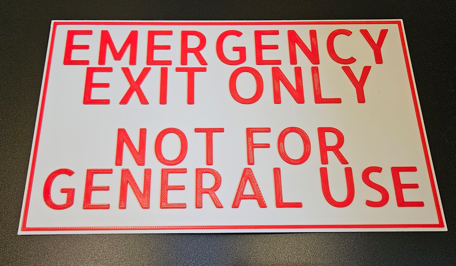 Signs - only 2mm thick