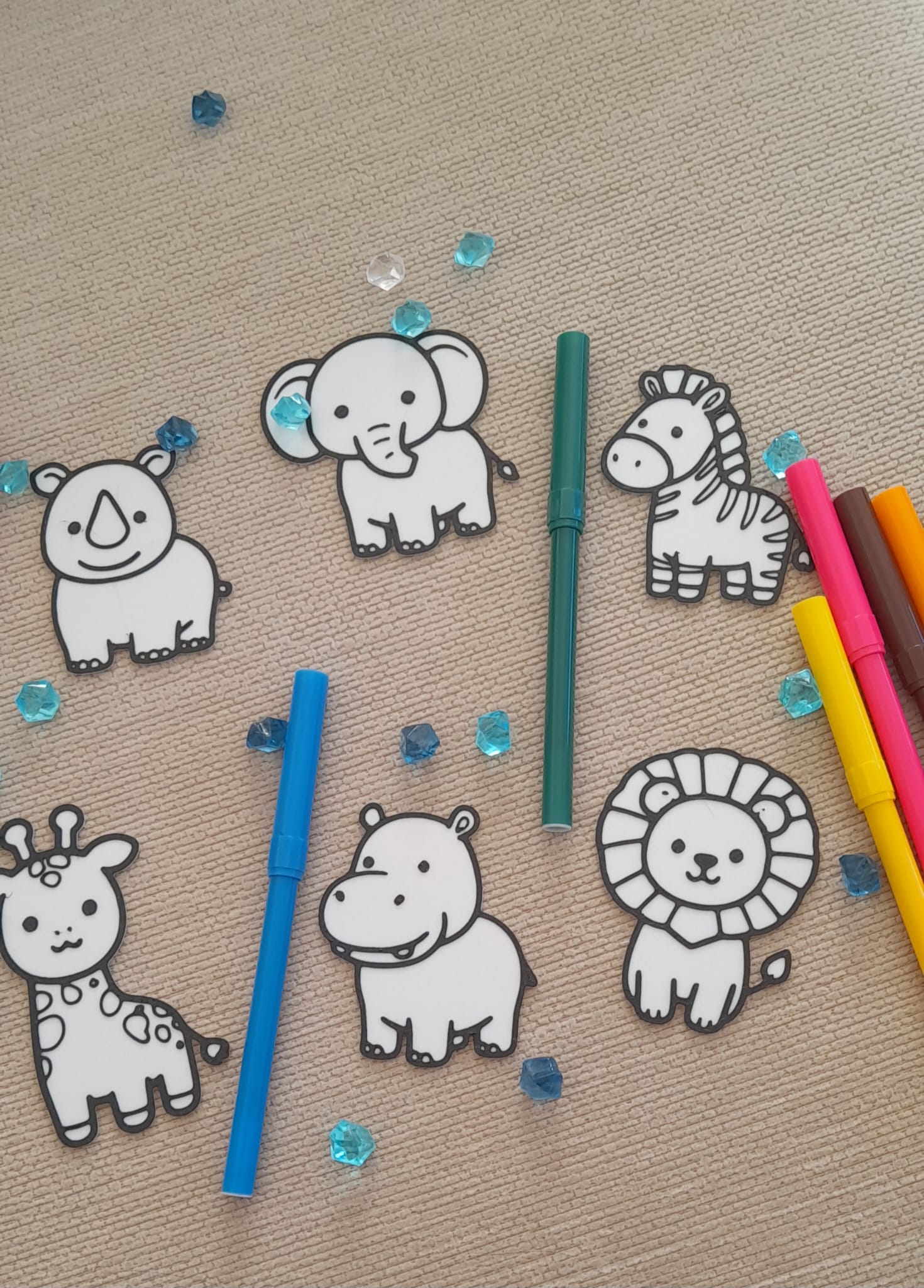 Kit Pintura Infantil. A Savana. Fácil impressão