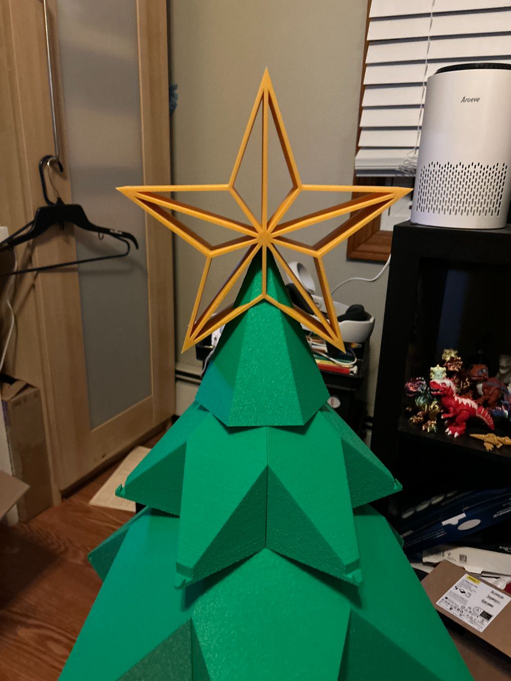 Christmas Tree Toper and 1 meter Christmas tree