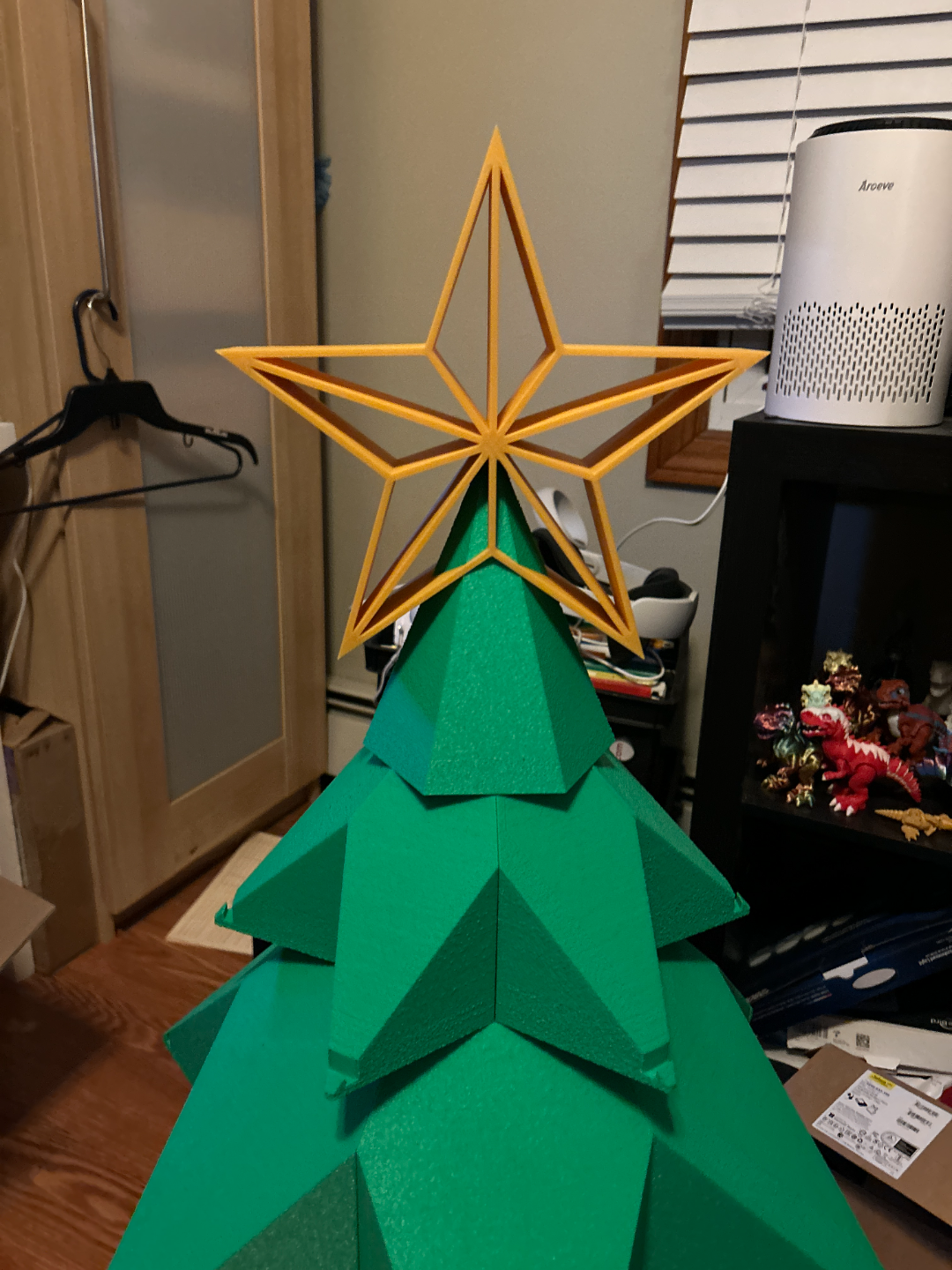Christmas Tree Toper and 1 meter Christmas tree