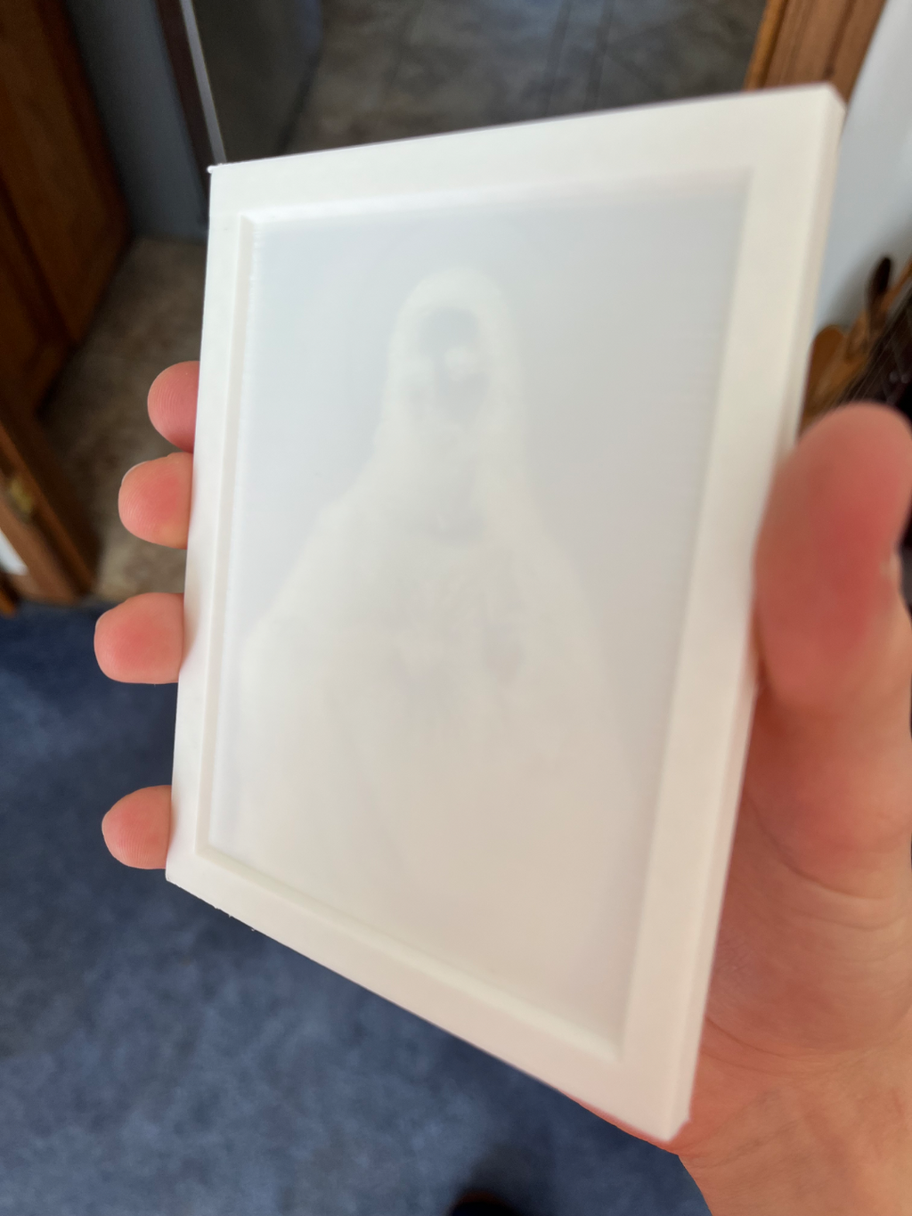 Lithophane - The Sacred Heart of Jesus