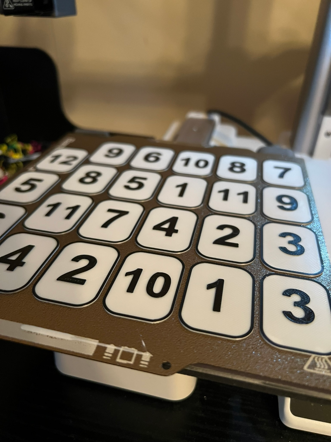Now you have it, Now you dont. Christmas Game Numbers and Bin.