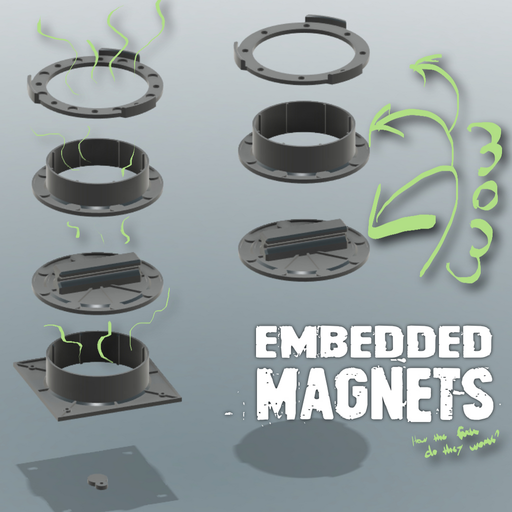 Magnetic Quick-Disconnect Ventilation system - V2