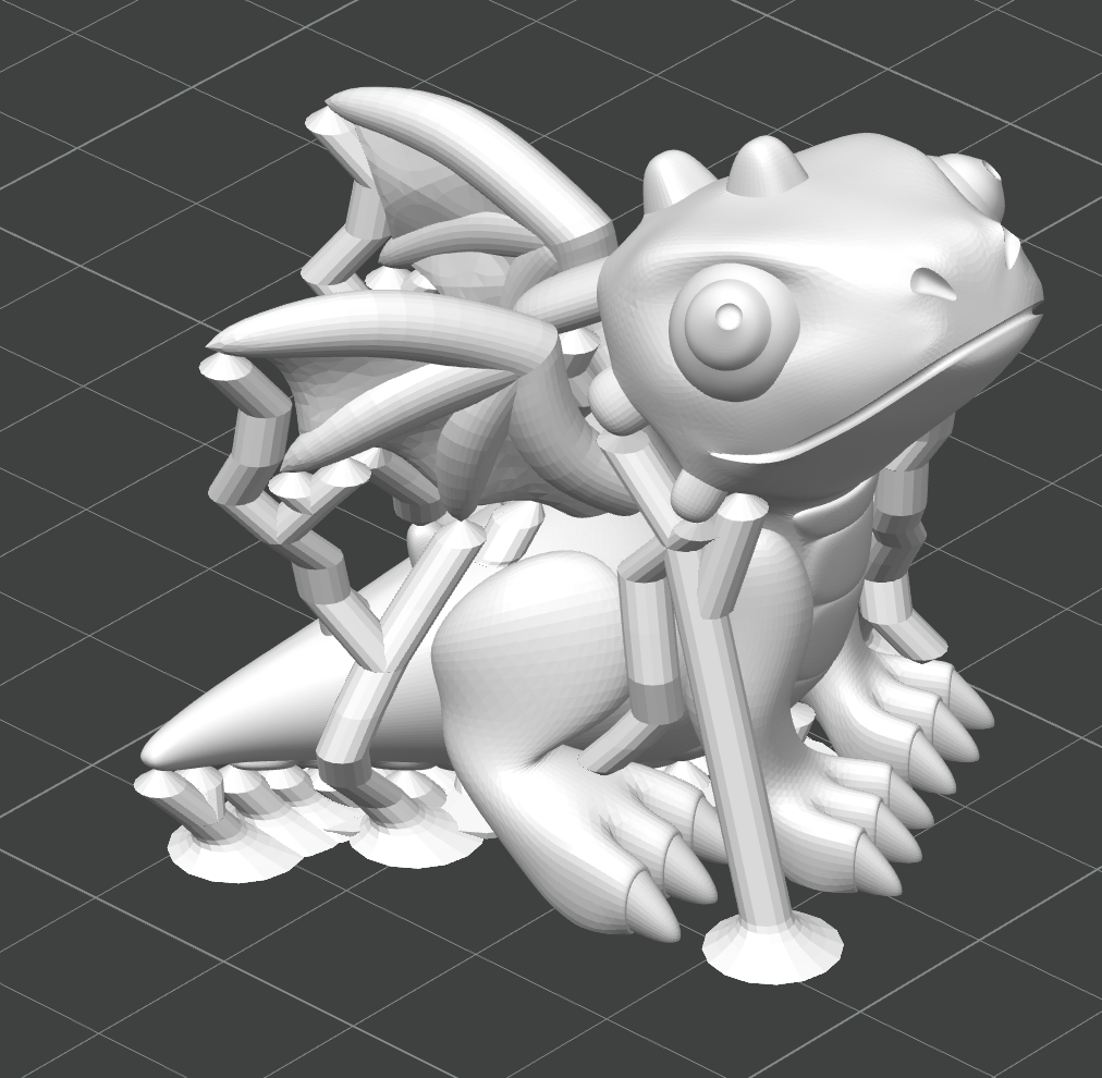 Cute Dragon, easy to print
