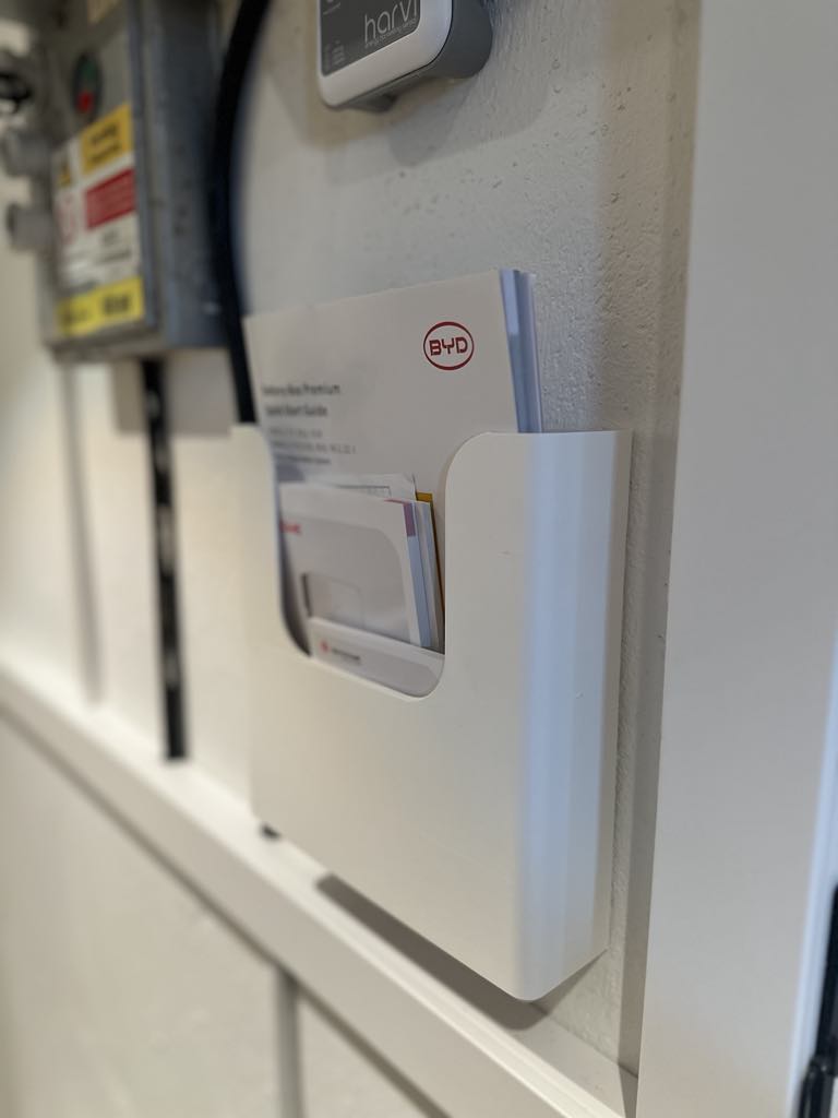 A4 Wall-Mounted Document & Manual Holder
