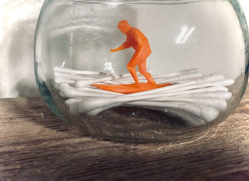 Surfer Low-poly