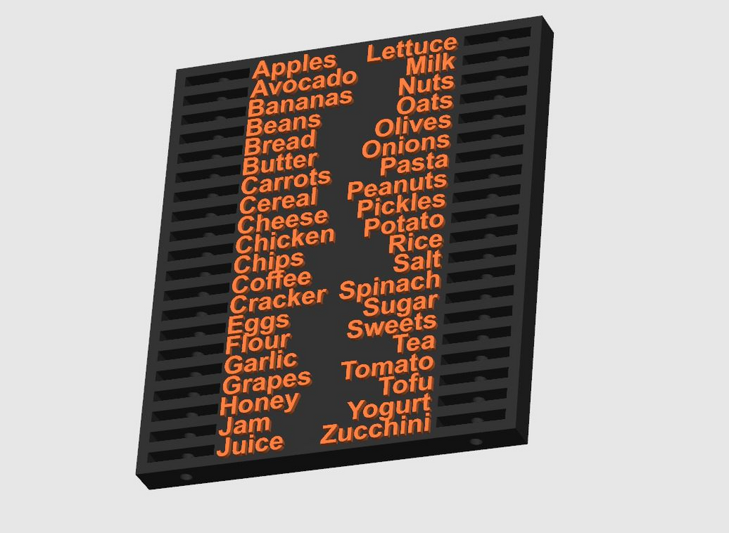 Old School Shopping List Magnet