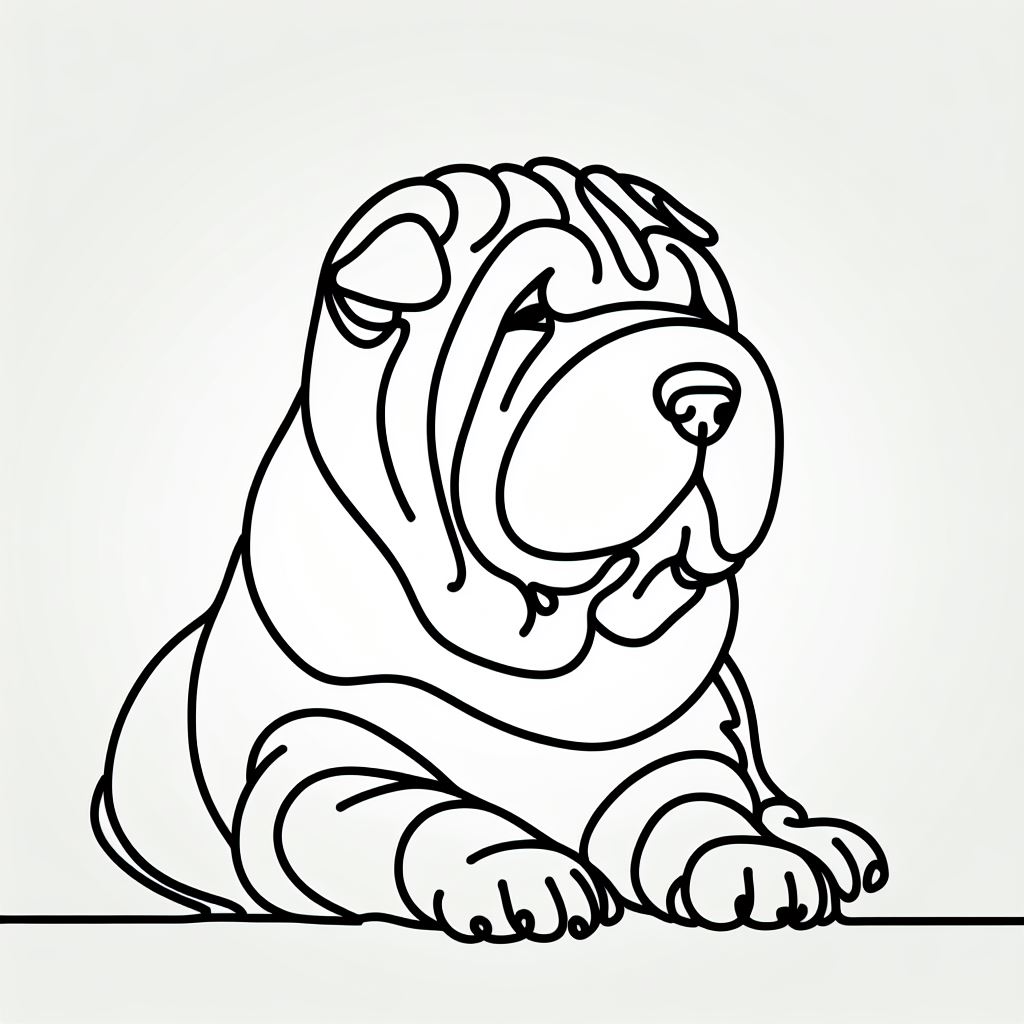 Shar Pei Dog - Wall Art