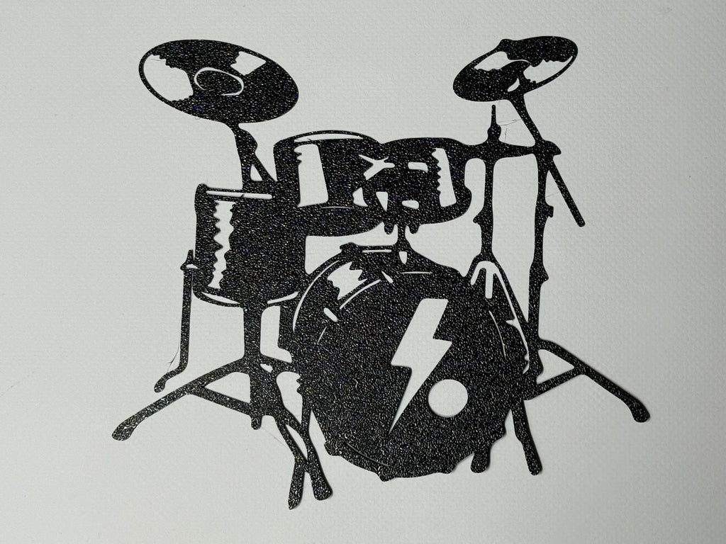 silhouette drum music (wall art)