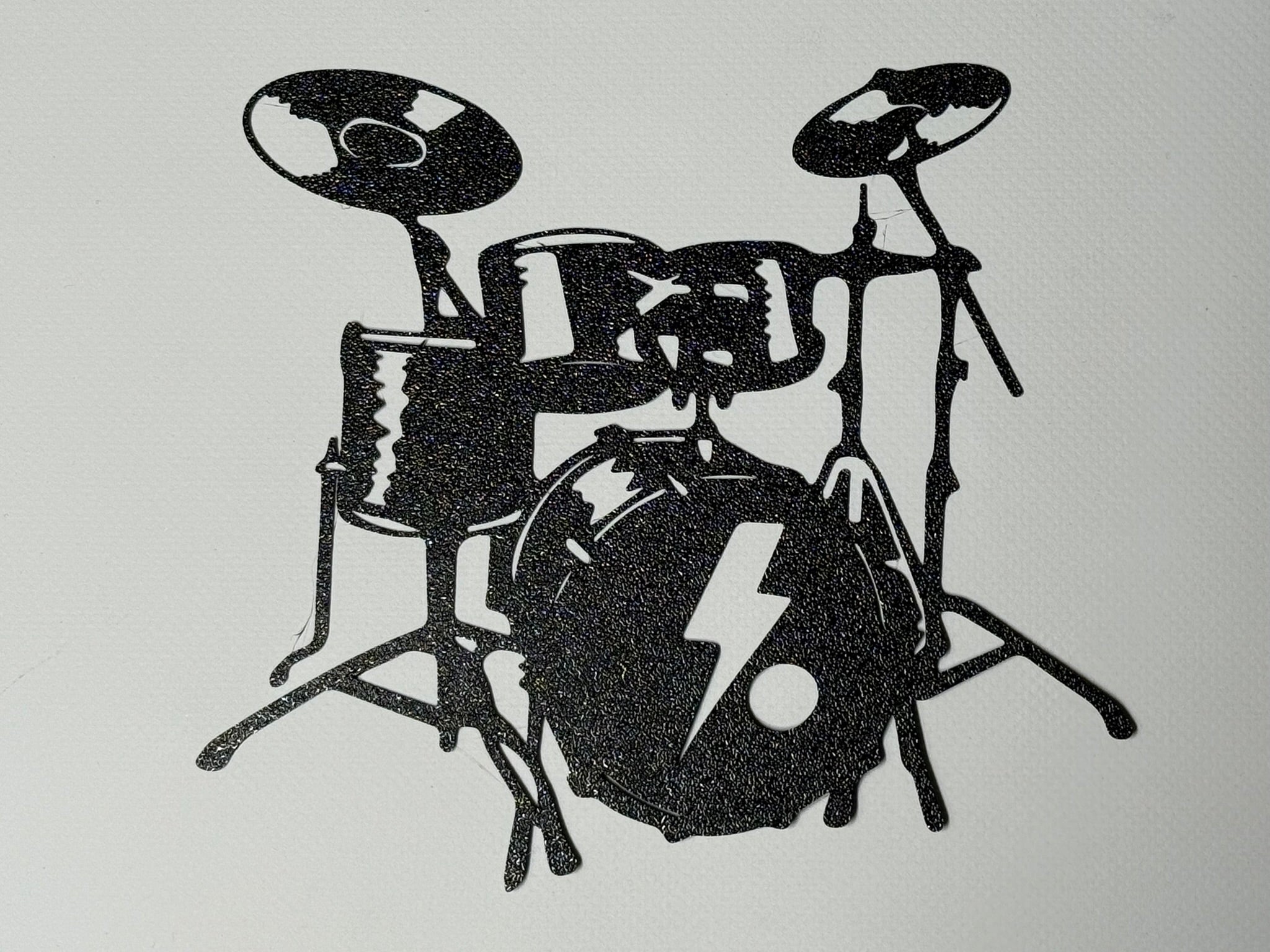 silhouette drum music (wall art)