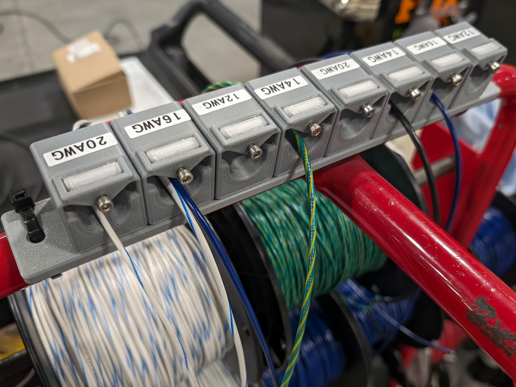 Wire Pulling Cart - Tail Holder and Organizer