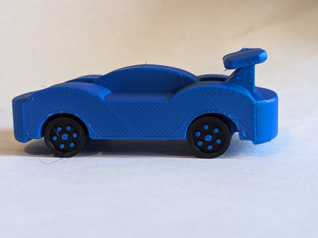 Basic Print in Place Car - Free Commercial Use