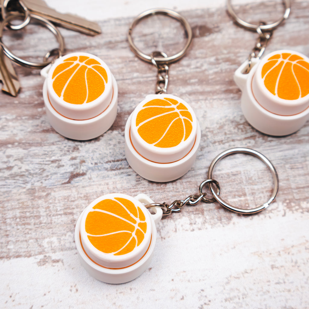 Basketball Clicky Fidget Keychain Toy