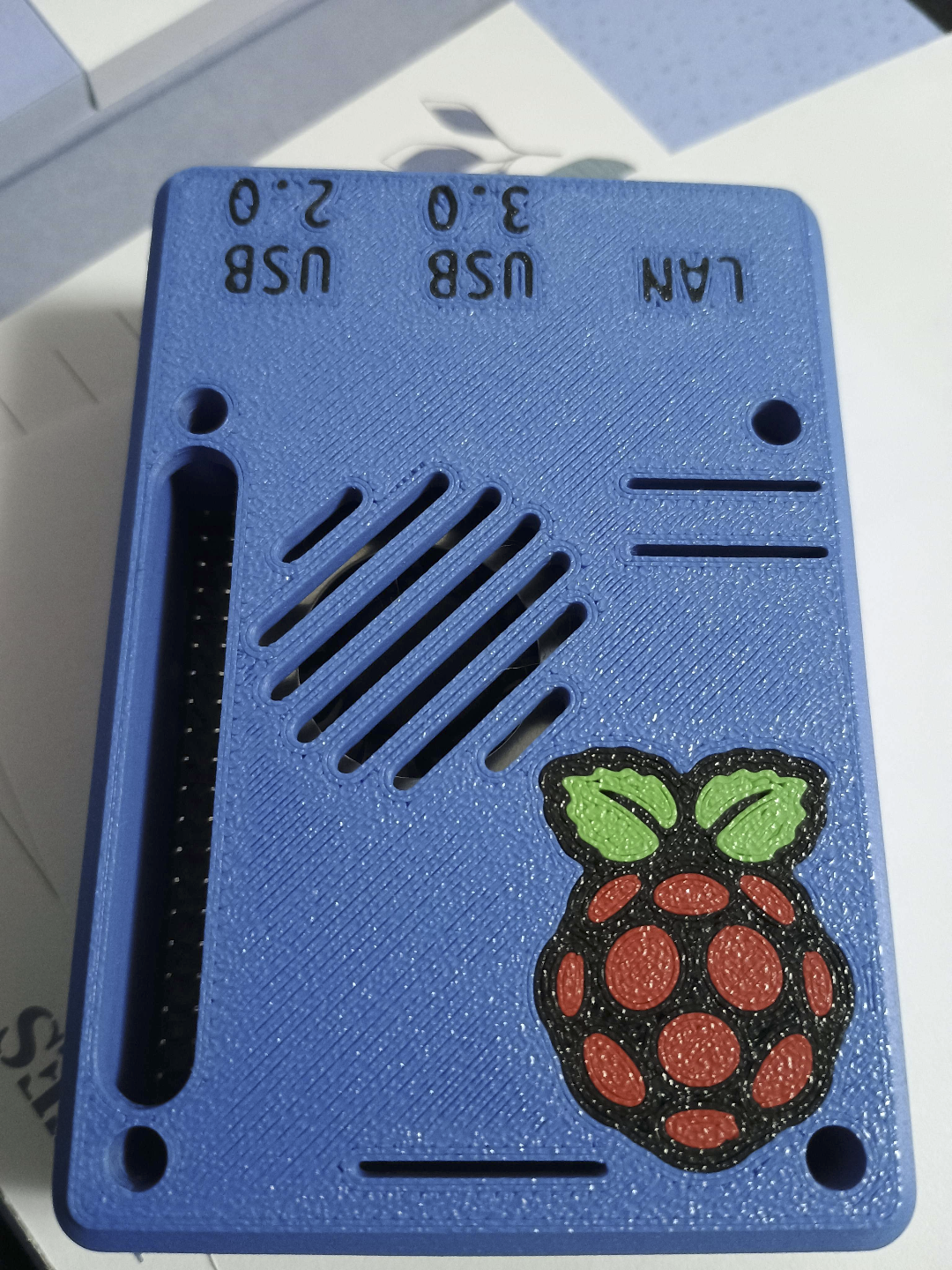 Raspberry Pi 5 case with screws and heat inserts
