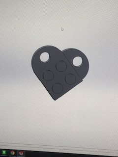 Heart-Shaped Split Keychain Connector