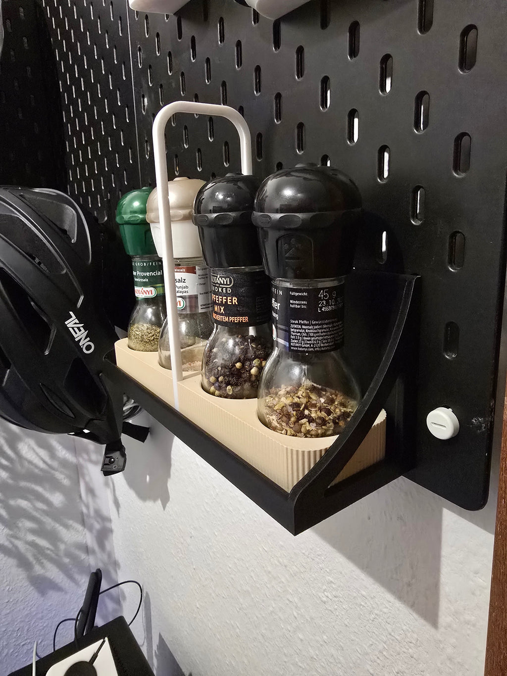 SKÅDIS Pegboard and Shelf for Spice Grinders