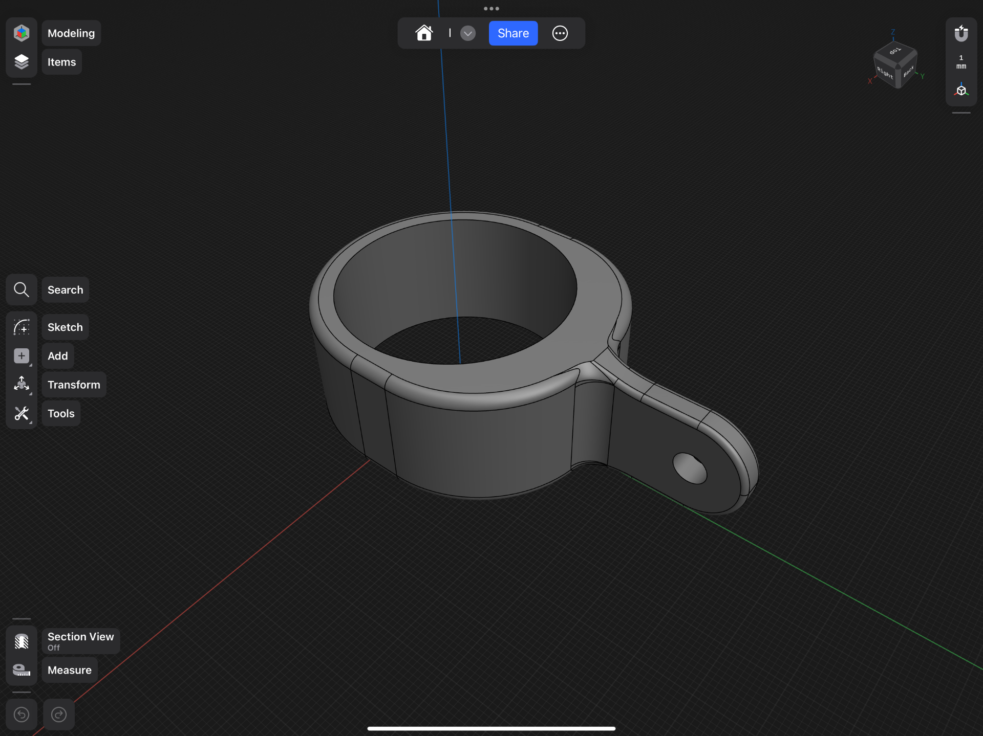 Mic to arm mount