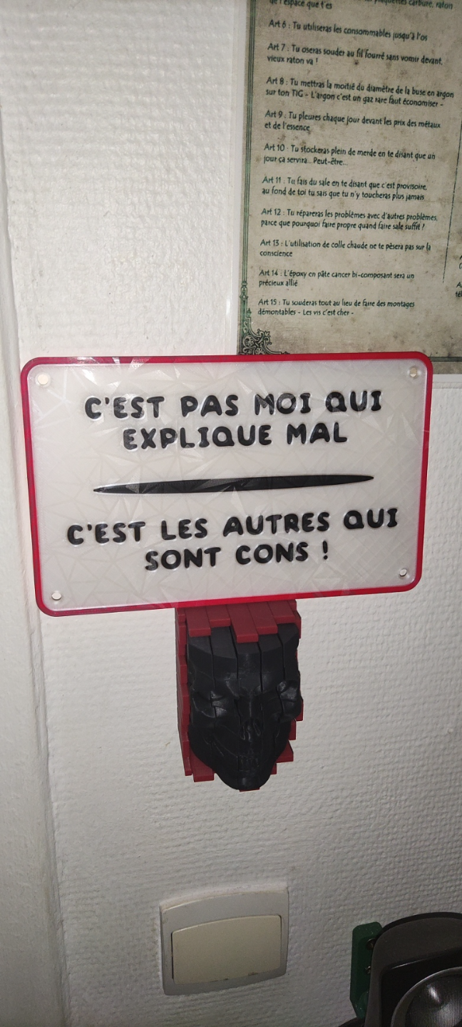 Plaque humoristique