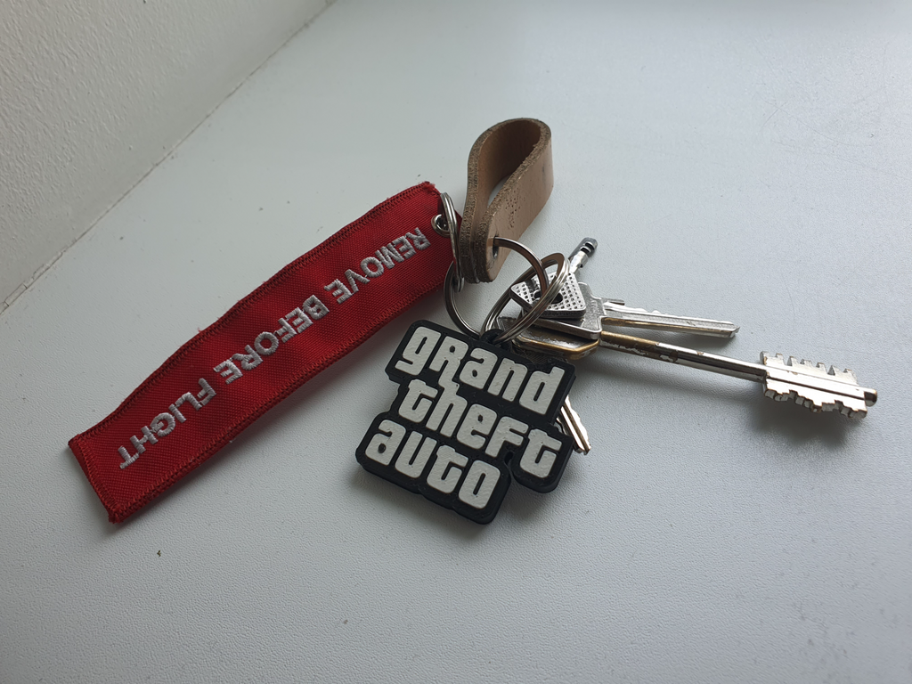 Grand Theft Auto Keychain