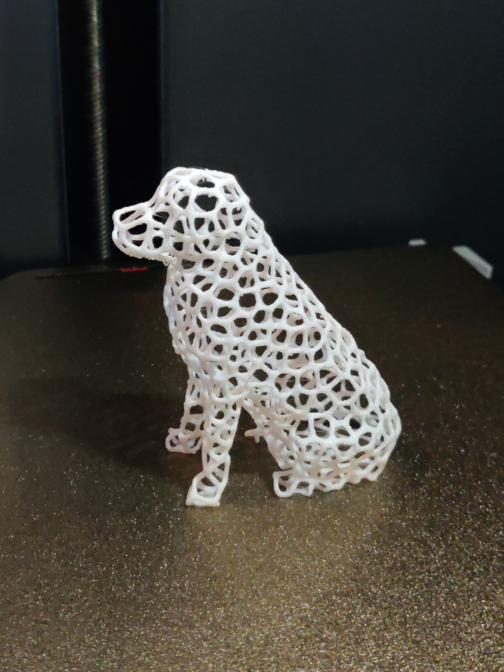 Voronoi Dog Statue