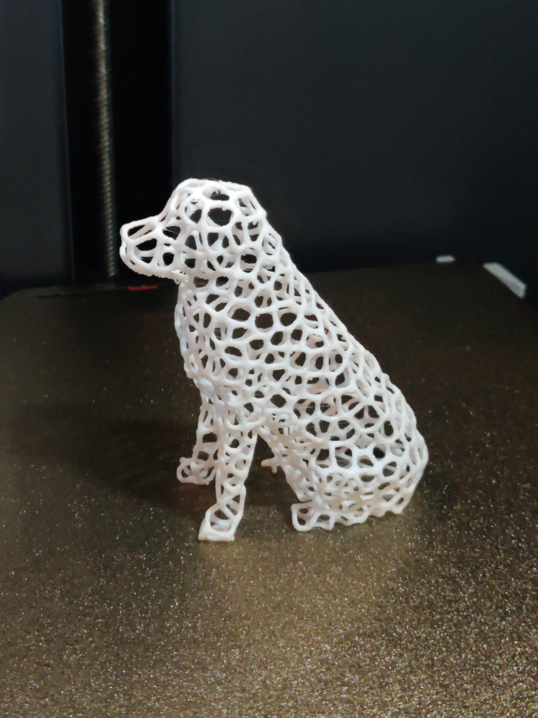 Voronoi Dog Statue