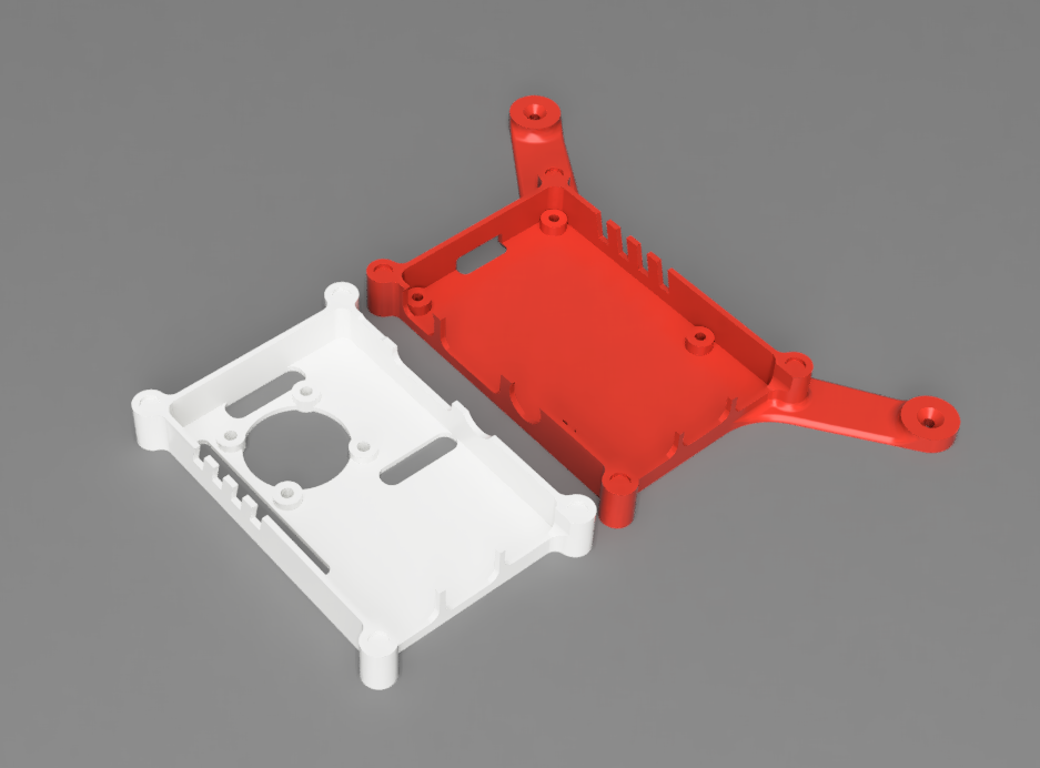 Wall Mounting Case for Raspberry Pi 3B+