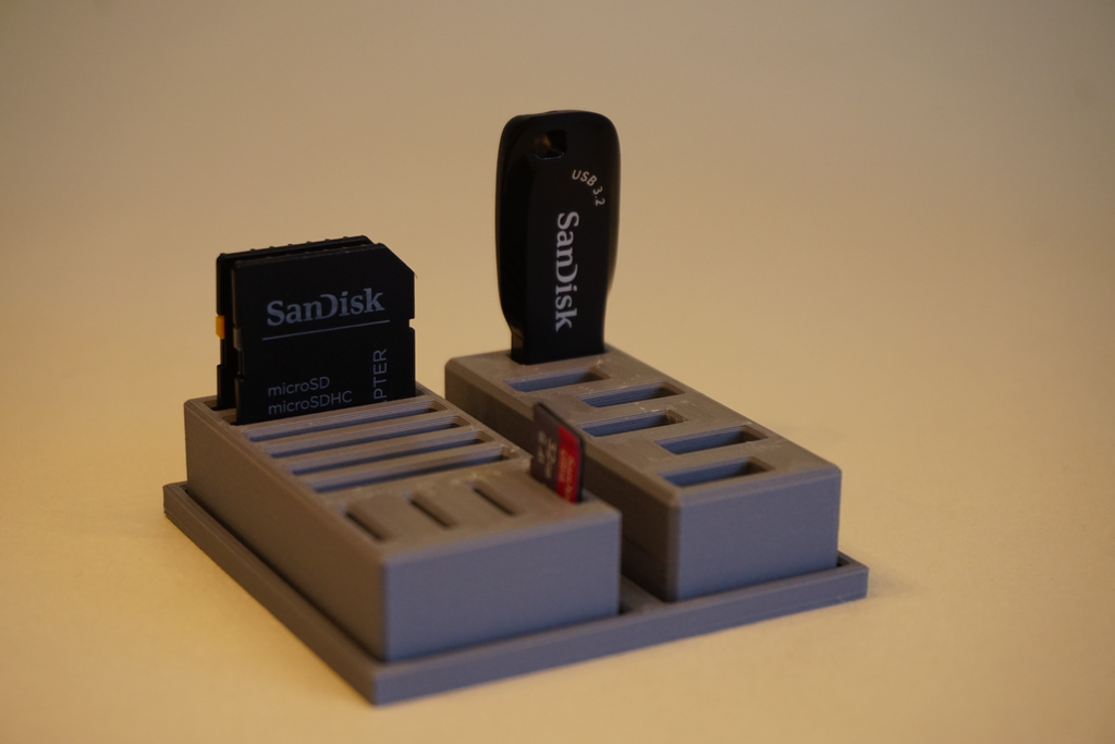 SD Card and USB Stick Holder