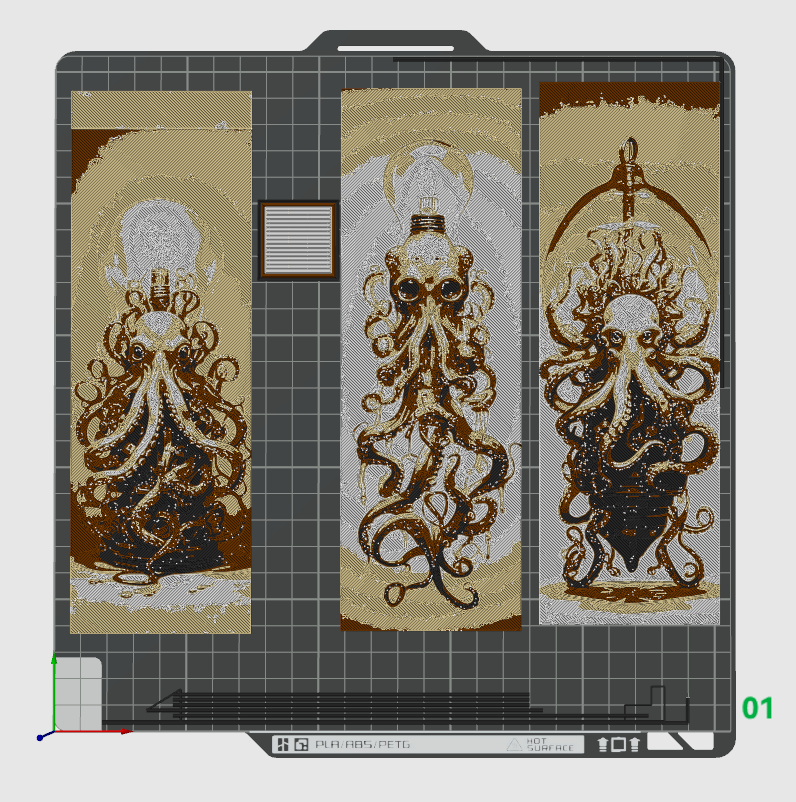 Unusual Mix - What if it took an Octopus to run a lightbulb?? - Set of 3 Bookmarks