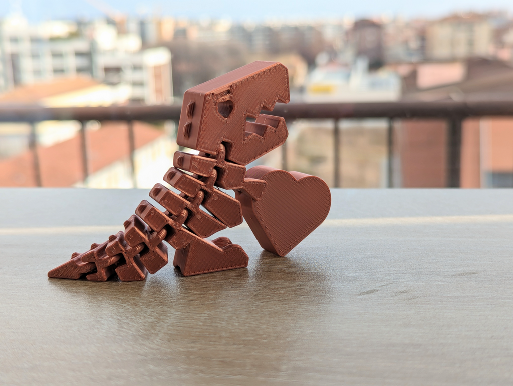 FlexiDino Print in Place T-Rex for Valentine's Day