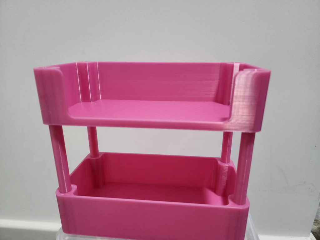 stacked cosmetics storage box
