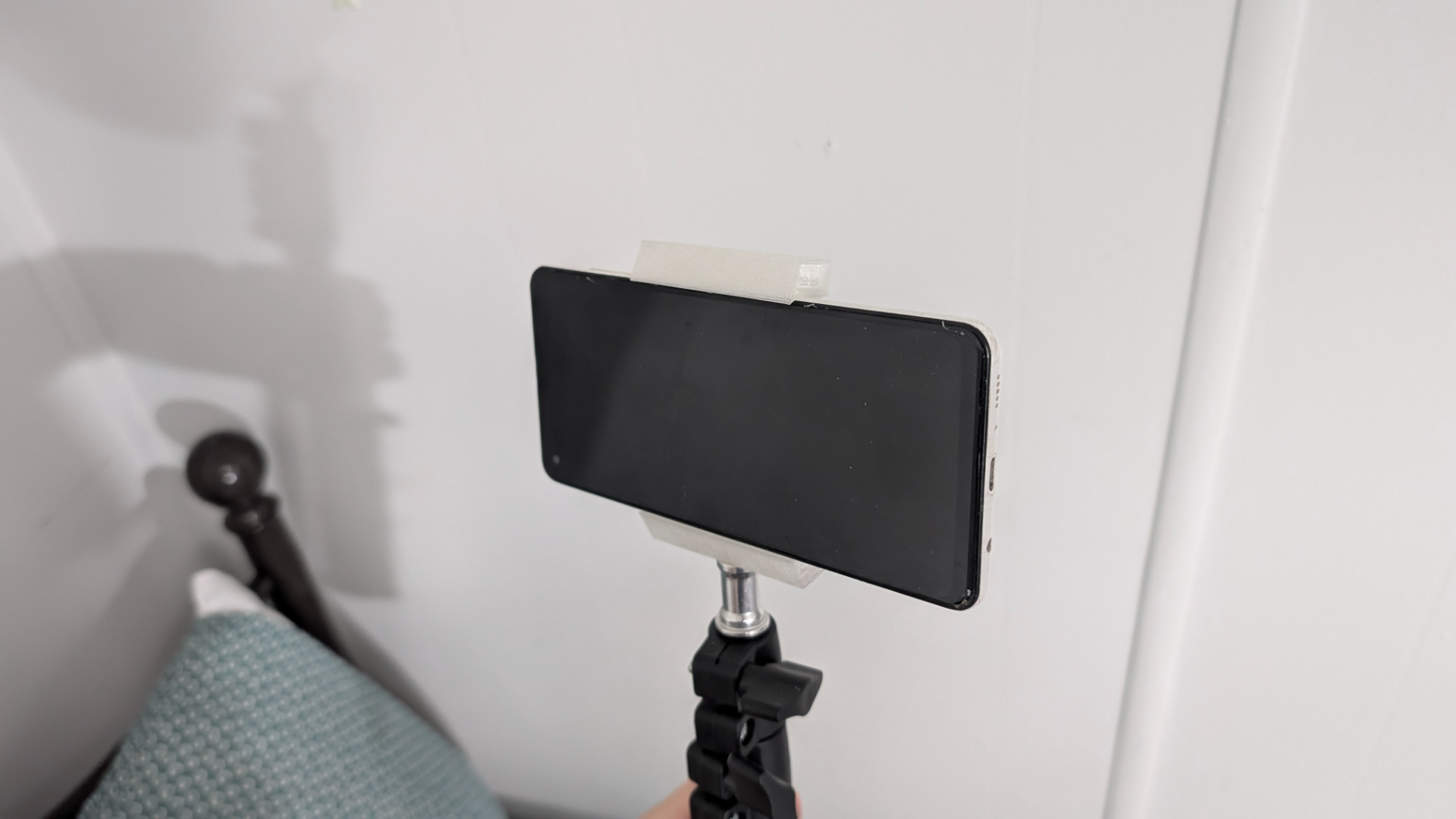 Phone holder for tripod